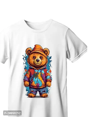 Stylish Polyester Blend Graphic Printed T-Shirt-thumb0