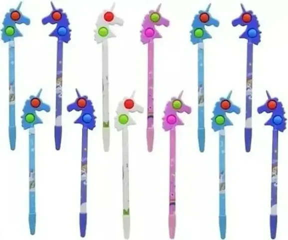 JELLIFY Pack of 24 Unicorn pen for girls pop it pen for kids stylish pen return gift birthday party