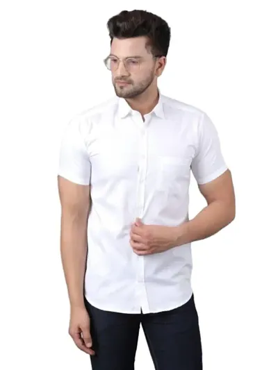 Men slim fit Lycra Casual Shirt for Men
