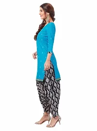 Miraan Elegant Cotton Blue Printed Straight Kurta With Salwar And Dupatta Set For Women-thumb2