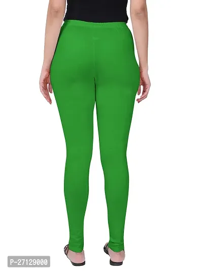 Miraan Fabulous Green Cotton Blend Churidar Leggings For Women-thumb3