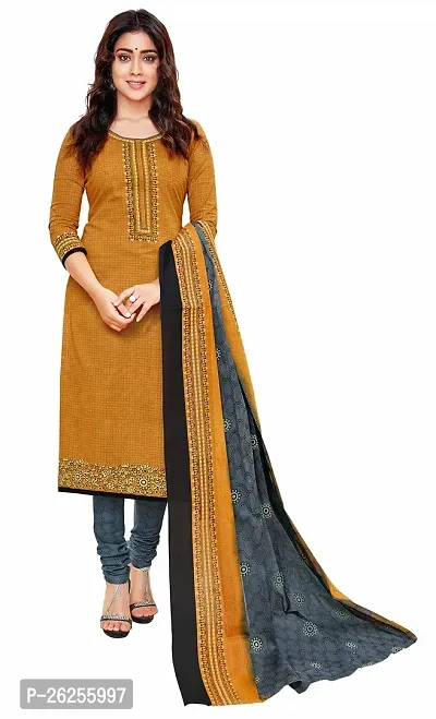 Elegant Cotton Self Design Kurta with Bottom And Dupatta Set For Women-thumb0