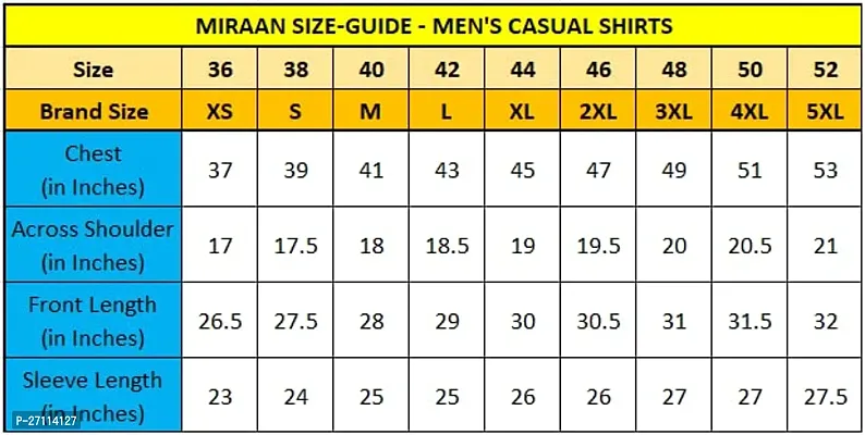 Miraan Stylish Light Blue Denim Long Sleeves Shirt For Men-thumb5