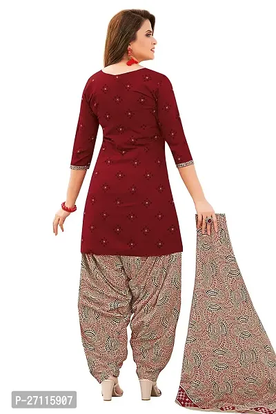 Miraan Elegant Cotton Maroon Printed Straight Kurta With Salwar And Dupatta Set For Women-thumb2