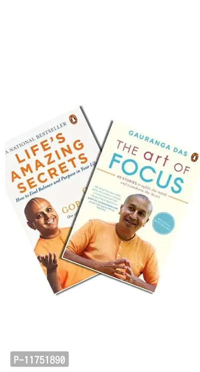 Combo of Lifes Amazing Secrets+The Art of Focus: 45 Stories to Uplift the Mind and Transform the Heart Paperback(set of 2)