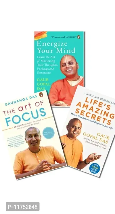 Combo of The Art of Focus+Energize Your Mind+Lifes Amazing Secrets(set of 3 books)