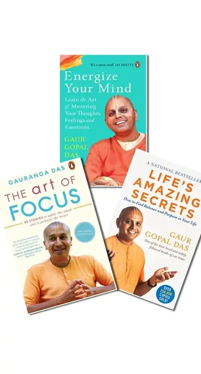 Combo of The Art of Focus+Energize Your Mind+Lifes Amazing Secrets(set of 3 books)