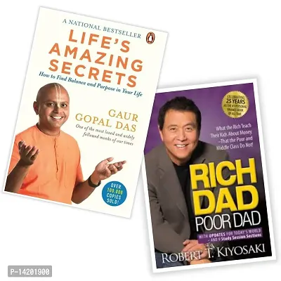 Combo of 2 Book- Rich Dad Poor Dad+LIFES AMAZING SECRETS-thumb0