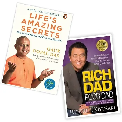 Combo of 2 Book- Rich Dad Poor Dad+LIFES AMAZING SECRETS