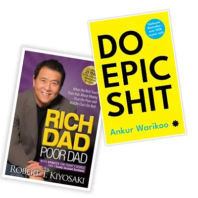 Combo of 2 books-DO EPIC SHIT+Rich Dad Poor Dad