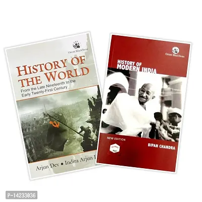 Combo of 2 Books HISTORY OF THE WORLD+HISTORY OF MODERN INDIA