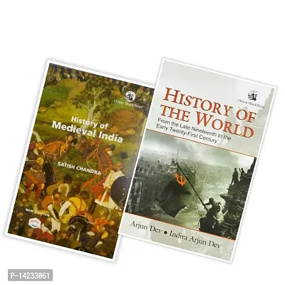 Combo of 2 Books HISTORY OF THE WORLD+History Of Medieval India