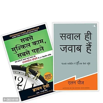 Combo of 2 book set-Sawal Hi Jawab Hain (Hindi)+Sabse Mushkil Kaam, Sabse Pehle-thumb0