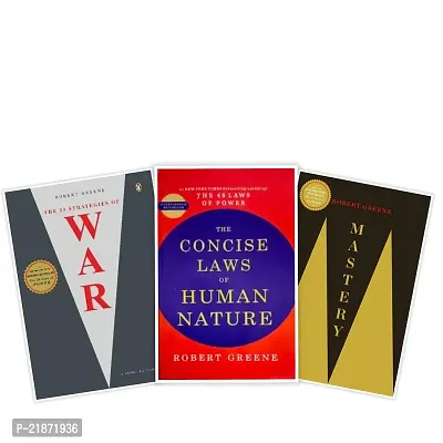 Combo of The 33 Strategies Of War+THE CONCISE LAWS OF HUMAN NATURE +Mastery-Set of 3 books