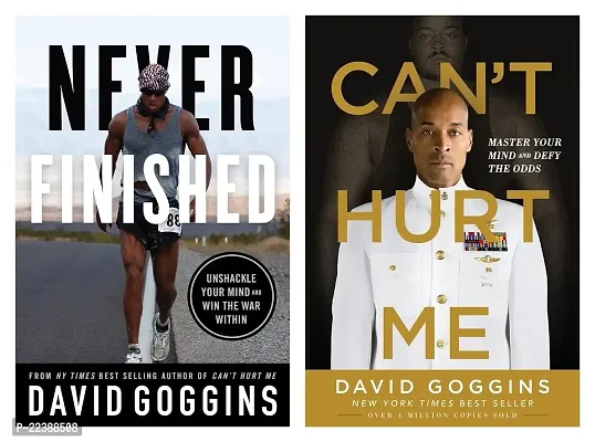 Combo of 2 book -Can't Hurt Me +Never Finished (Combo)  (Paperback, David goggins)-thumb0