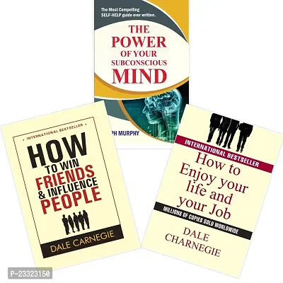 Combo of 3 book set-How To Win Friends And Influence People +The Power of your Subconscious Mind+HOW TO ENJOY YOUR LIFE AND YOUR JOB-Paperback-2023-thumb0