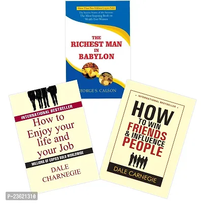 Combo of 3 book set-THE RICHEST MAN IN BABYLON+HOW TO ENJOY YOUR LIFE AND YOUR JOB+How to Win Friends and Influence People-Ppaperback-thumb0