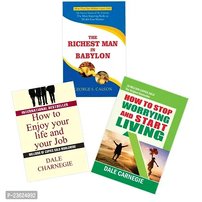 Combo of 3 book set-THE RICHEST MAN IN BABYLON+HOW TO ENJOY YOUR LIFE AND YOUR JOB+How to Stop Worrying and Start Living-Ppaperback