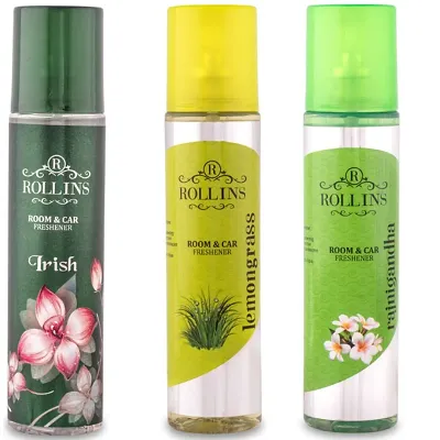 Irish Rajnigandha Lemongrass Rajnigandha Air Fresheners Spray Pack of 3