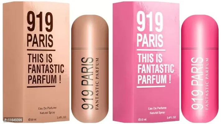 Buy 919 PARIS PINK ROSE GOLD PERFUME PACK OF 2 50 ML EACH Online