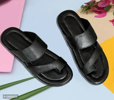 Latest Genuine leather slippers sandals for man-thumb3