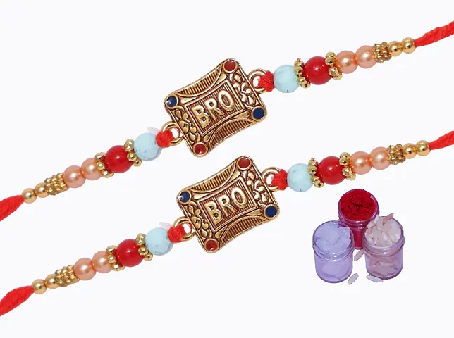 Beautiful Rakhi for Raksha Bandhan festival Pack of 2