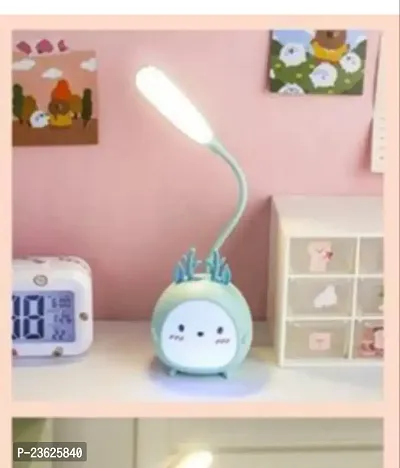 SHIVOMSHREE USB LED Cute Kids Desk Lamp Rechargeable LED Cartoon Teddy Bear Table lamp for Study/Portable Coulor Changing Home Decor Side Table Night Study lamp with Flexible Adjustable-thumb0