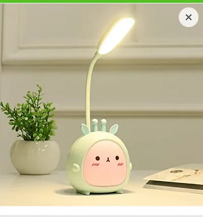 SHIVOMSHREE USB LED Cute Kids Desk Lamp Rechargeable LED Cartoon Teddy Bear Table lamp for Study/Portable Coulor Changing Home Decor Side Table Night Study lamp with Flexible Adjustable