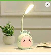 SHIVOMSHREE USB LED Cute Kids Desk Lamp Rechargeable LED Cartoon Teddy Bear Table lamp for Study/Portable Coulor Changing Home Decor Side Table Night Study lamp with Flexible Adjustable-thumb1