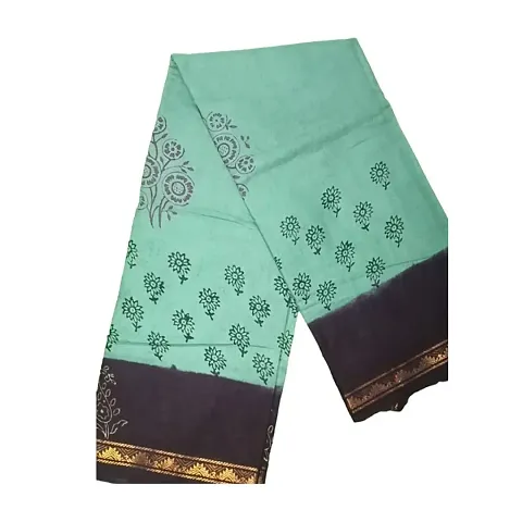 Glamorous Cotton Saree without Blouse piece 