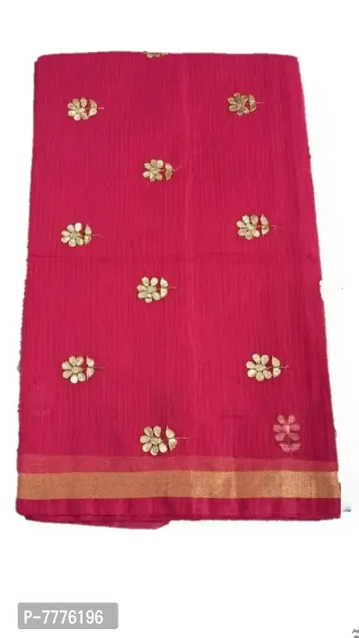 Women & Girls Banarasi Synthetic Saree With Blouse Piece (jp-85471255968_Red)