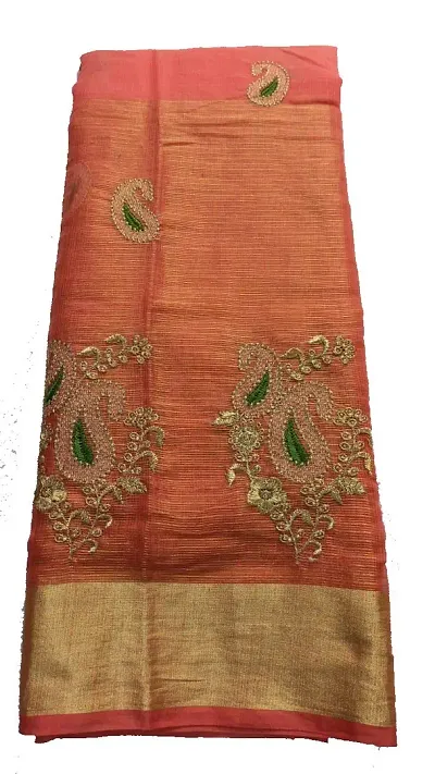 Banarasi Synthetic Sarees With Blouse Piece