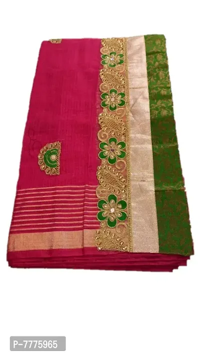 Anny Designer Women's & Girl's Banarasi Synthetic Saree With Blouse Piece (jp-85471255968_Red, Multicolored & Golden)