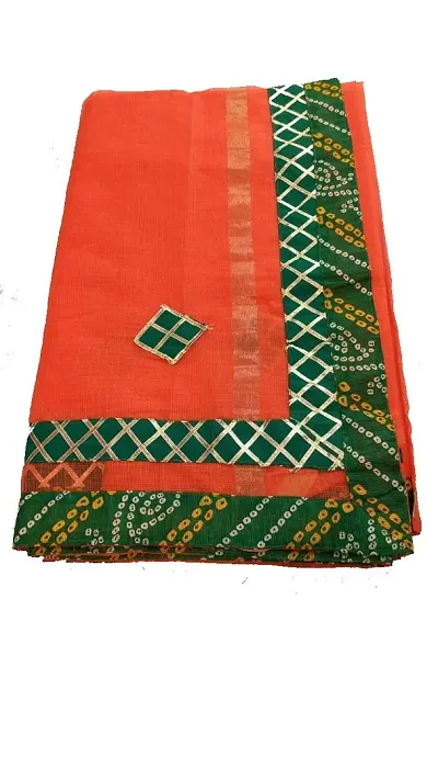 Anny Designer Women's Banarasi Synthetic Saree With Blouse Piece (jp-85471255968_Orange, Multicolored & Golden)