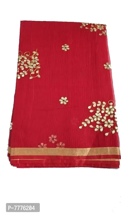 Women's Banarasi Synthetic Saree (jp-85471256987_Red)