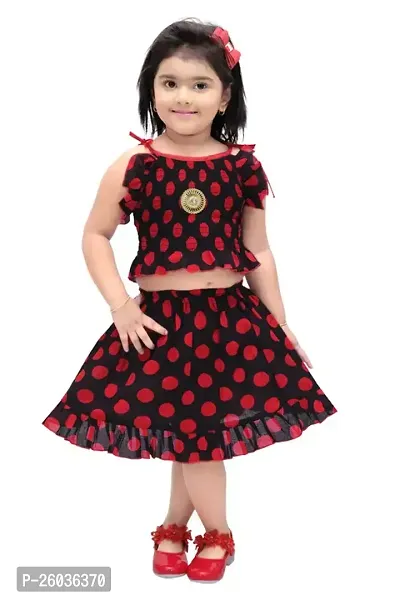 Stylish Cotton Multicoloured Frock For Girl