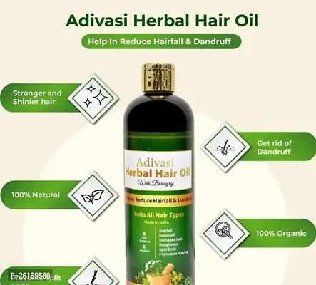 Adivasi Hair Oil For Hair Growth And Control Hair Fall | Reduce Split Ends Hair Oil - 100mlx1-thumb0