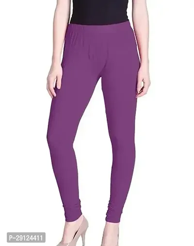 Fabulous Blue Cotton Solid Leggings For Women