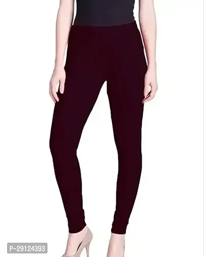 Fabulous Blue Cotton Solid Leggings For Women