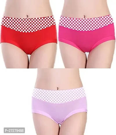 Stylish Cotton Briefs for Women Pack of 3-thumb0