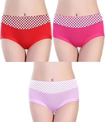 Stylish Womem Blend Hipster Panty Pack of 3