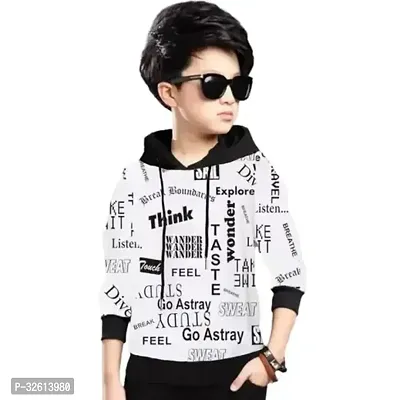 Trendy Kids  Boys Cotton Printed Hooded T Shirt-thumb0