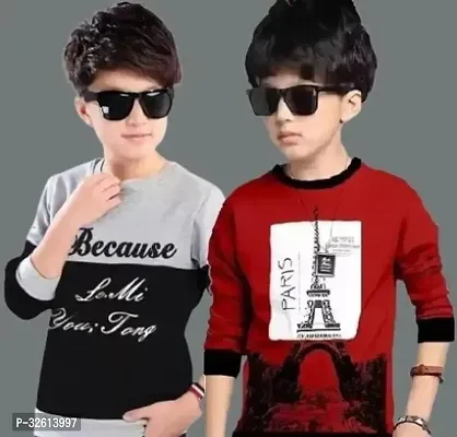 Pack Of 2 Kids Boys Printed T shirt-thumb0