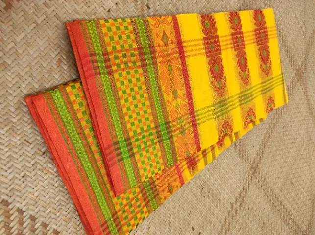  Cotton Saree without Blouse piece 