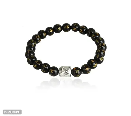 Buddha Head Stylish Agate Bracelet for Women  Men-thumb0