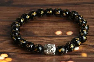 Buddha Head Stylish Agate Bracelet for Women  Men-thumb3