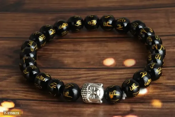 Buddha Head Stylish Agate Bracelet for Women  Men-thumb4