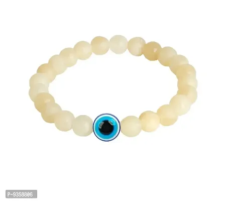 Evil Eye  Quartz Bead Crystal Bracelet for Women  Men