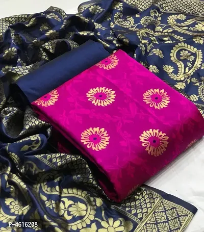Latest Attractive Banarasi Silk Dress Material with Dupatta