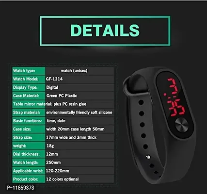 selloria Digital Black Colour led Watch for boy  Girl-thumb5